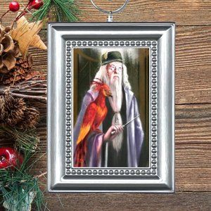 Harry Potter‎ Albus Dumbledore with Fawkes Phoenix Christmas Tree Ornament